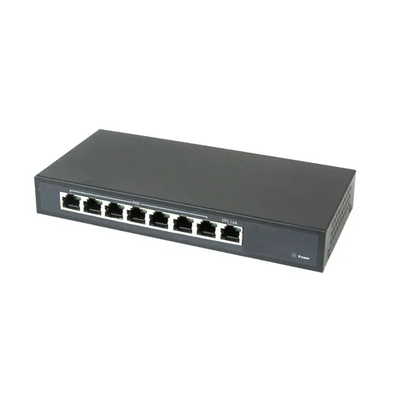 Switch POE Gigabit para equipos WISP, 7 puertos POE, 1 puertos Uplink, Hasta 90 watts. Sin Fuente.