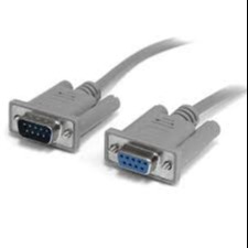 CABLE SERIAL DB9 HEMBRA A DB9 MACHO GRIS GENERICO / 1M / RS-232