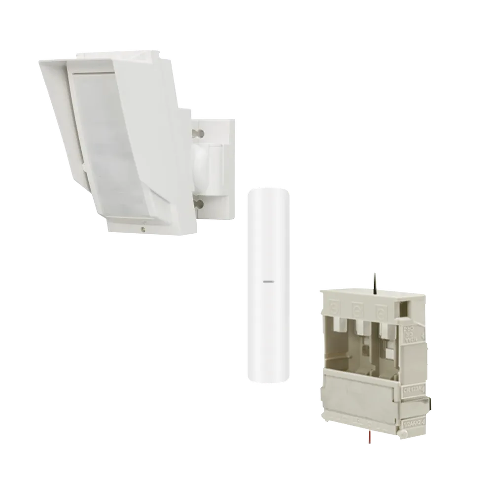 Detector de Movimiento PIR Antimascara Tipo cortina / 100% Exterior /  Inalámbrico / Hasta 24 metros / Incluye transmisor DS-PDMC-EG2-WB(B) para paneles AXPRO