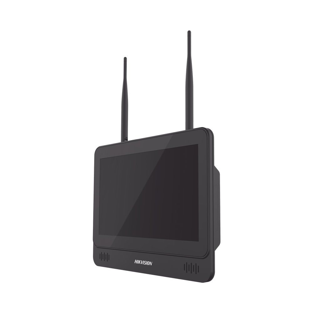 NVR 4 Megapixel / Pantalla LCD 11.6" / 4 canales IP / 1 Bahía de Disco Duro / 2 Antenas Wi-Fi / Salida de Vídeo Full HD
