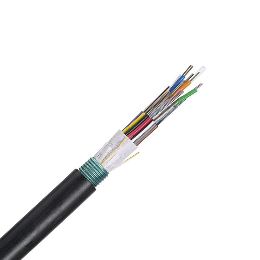 Cable de Fibra Óptica 12 hilos, OSP (Planta Externa), Armada, MDPE (Polietileno de Media densidad), Multimodo OM4 50/125 Optimizada, Precio Por Metro