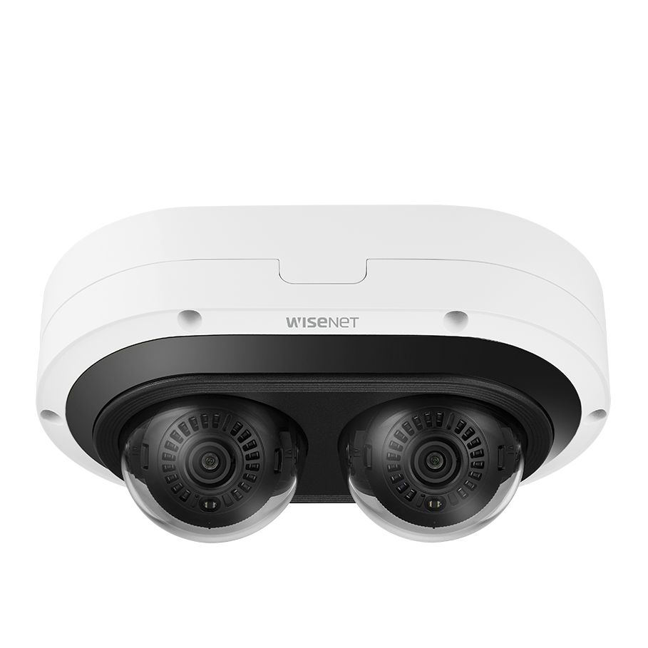 Camara Multi sensor IP 6MP x 2 CH con Inteligencia Artificial / Lente Mot.  3.54 a 6.69mm / WDR 120dB / H.265 / RanuraSD / Protección IP67 IK10 NEMA4X / IR 25m