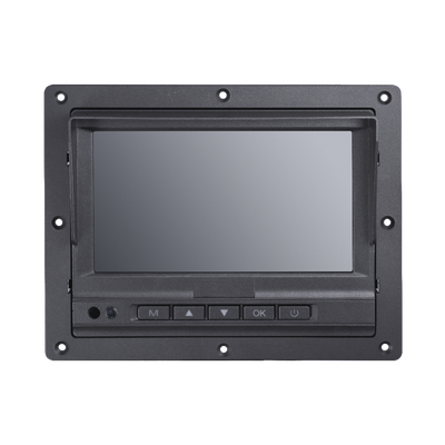 Monitor y Botones de 7" LCD / Compatible con DVR Móvil HIKVISION / Conector Tipo Aviación