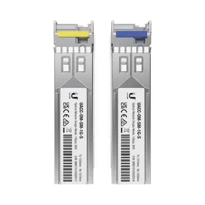 UFiber Módulo SFP, transceptor MiniGibic MonoModo 1.25 Gbps, distancia 3km, un conector LC, incluye 2 tranceptores