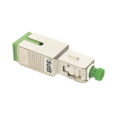 Atenuador Optico Macho-Hembra con Conector SC/APC de 5 dB para Fibra Monomodo 