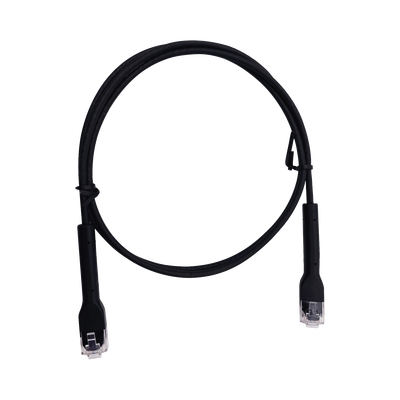 Cable de Parcheo Ultra Slim Con RJ45 Flexible UTP Cat6 - 2 m Negro Diámetro Reducido