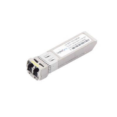 Transceptor Óptico SFP+ (Mini-Gbic) / Monomodo 1550 nm / 10 Gbps / 10GBASE-ZR / Conectores LC/UPC Dúplex / DDM / Hasta 80 km