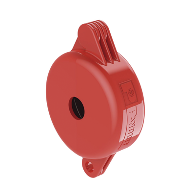 Dispositivo de Bloqueo LOTO para Válvulas de Compuerta, para Diámetros de 1" a 3", Color Rojo