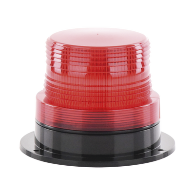 Burbuja Brillante de Larga Vida Útil, con 8 LEDs Color Rojo, Domo Rojo, 110 Vca
