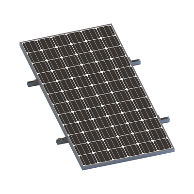 Kit De Minirieles Para Panel Solar Arreglo 1X1 Para Instalación Plano En Lámina
