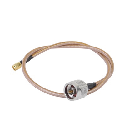 Jumper con Cable LP142 de 60 cm, con Conectores N Macho a SMA Inverso Macho (Hasta 8GHz)