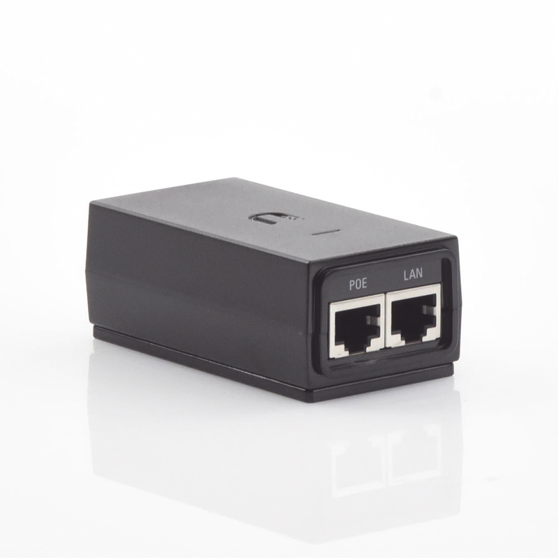 Adaptador PoE Ubiquiti de 24 VDC, 0.5 A con puerto Gigabit, compatible con airGateway