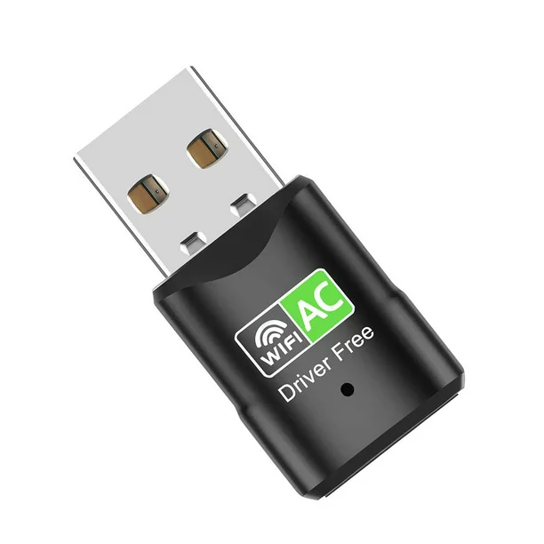 600M Adaptador USB WiFi Dongle Receptor WiFi de banda dual Tarjeta de red inalámbrica