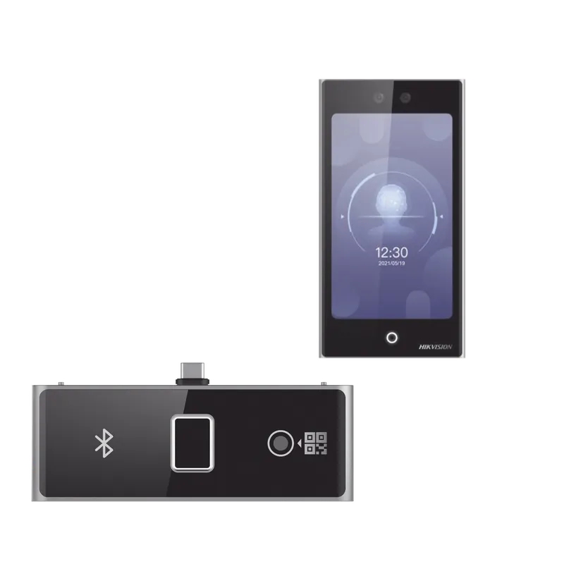 Terminal Facial Min Moe WiFi con pantalla de 7" y Lector de Huellas, Códigos QR y Bluetooth /  Exterior IP65 / 10,000 rostros y 50,000 tarjetas / Soporta módulo lector de Huella, QR y Bluetooth