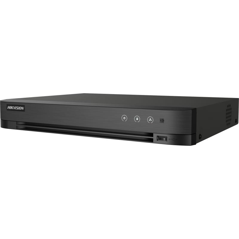 DVR 4 Canales TURBOHD + 4 Canales IP / 8 Megapixel (4K) / Audio por Coaxitron / ACUSENSE / Reconocimiento Facial / 1 Bahía de Disco Duro / Salida de Video en Full HD / H.265+ / Alarmas I/O