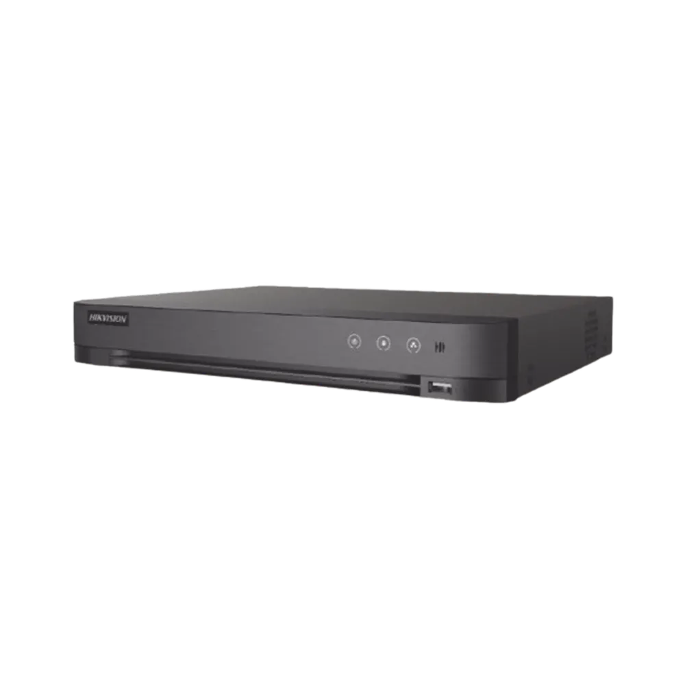 DVR 16 Canales TURBOHD + 8 Canales IP / 5 Megapixel Lite - 3K Lite / Audio de Dos Vías por Coaxitron / Reconocimiento Facial / ACUSENSE (Evista falsas alarmas) / 1 Bahía de Disco Duro / Salida de Video en Full HD