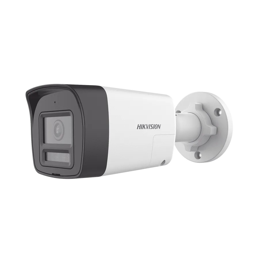 [Audio Bidireccional + Dual Light + ColorVu] Bala TURBOHD 2 Megapixel (1080p) / Lente 2.8 mm / 30 mts IR EXIR + 20 mts Luz Blanca / Micrófono y Bocina Integrado / Exterior IP67 / Metal / dWDR