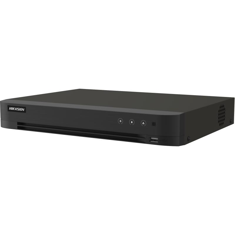 DVR 8 Canales TURBOHD +  8 Canales IP / 8 Megapixel (4K) / Audio por Coaxitron / ACUSENSE / Reconocimiento Facial / 1 Bahía de Disco Duro / Alarmas I/O / Salida de Video en 4K / H.265+