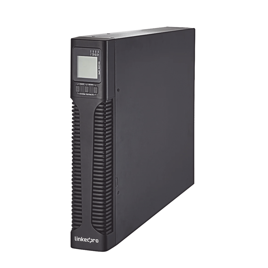 UPS de 1000VA/900W / Topología On-Line Doble Conversión / Entrada y Salida de 120 Vca / Clavija de Entrada NEMA 5-20P / Pantalla LCD Configurable / Formato Rack/Torre / 8 Salidas