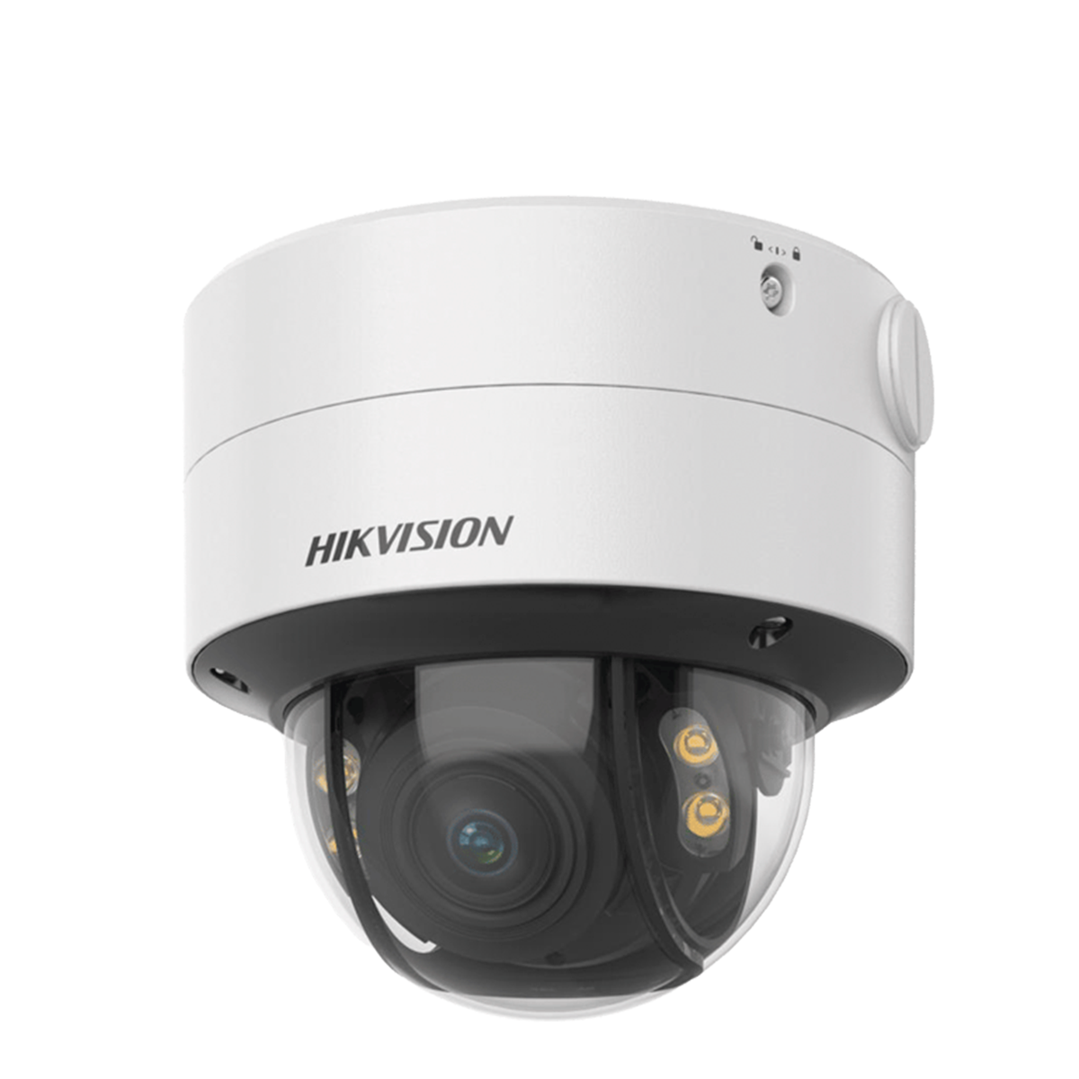 Domo IP 4 Megapixel  Lente 2.8 a 12 mm / Imagen a Color 24/7 (ColorVu) / 40 mts Luz Blanca / WDR 130 dB / Exterior IP67 / IK10 / Captura Facial / ACUSENSE / Micro SD / ACUSEARCH