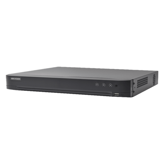 (Audio Bidireccional) DVR 32 Canales TurboHD + 8 Canales IP / 5 Megapixel Lite - 3K Lite / Acusense / Reconocimiento Facial  / Audio por Coaxitron / 2 Bahías de Disco Duro / H.265+ / Salida de Video en Full HD