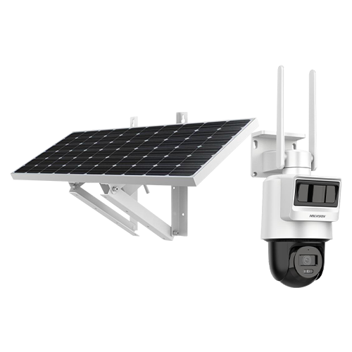 Kit Solar IP All in One / Doble Detección (Radar + PIR) / PT IP 4 Megapixel / Lente 4 mm / Panel Solar / Batería de Respaldo de Litio 50.76Wh (Hasta 1.5 días) / Conexión 4G / Audio de Dos Vías / Accesorios de Inst. / Dir