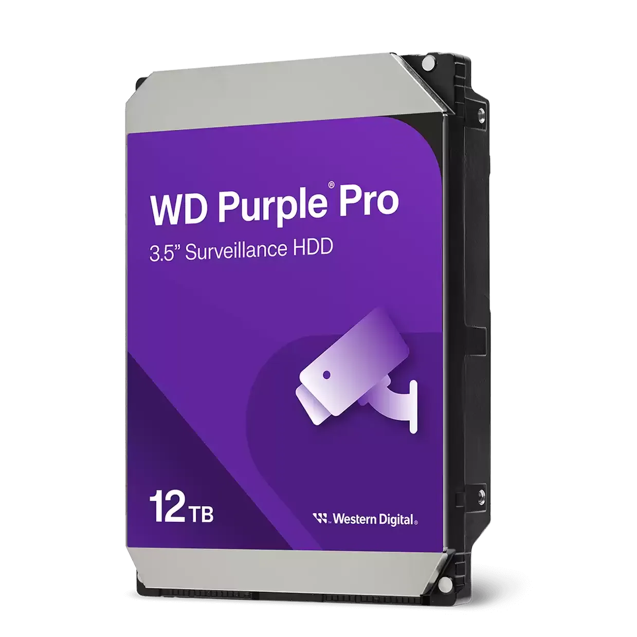 DISCO DURO INTERNO WD PURPLE PRO 12TB 3.5 ESCRITORIO SATA3 6GB/S 512MB 7200RPM 24X7 IA DVR NVR HASTA 64 CAMARAS  WD122PURP