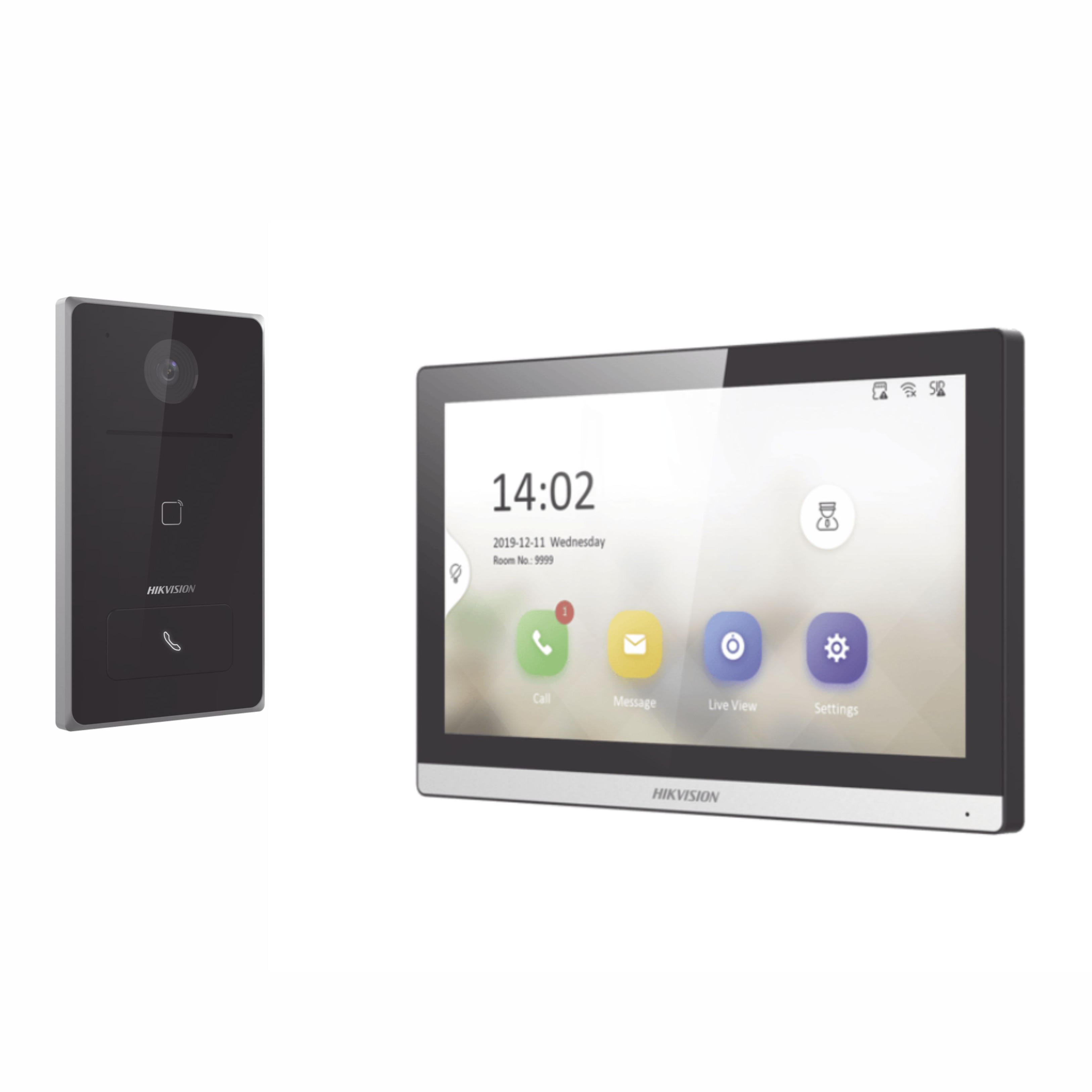 Kit de Videoportero IP / Frente de calle para exterior / 2MP / Lector de Tarjeta MiFARE / Monitor Interior / WiFi / Pantalla de 7" Touch