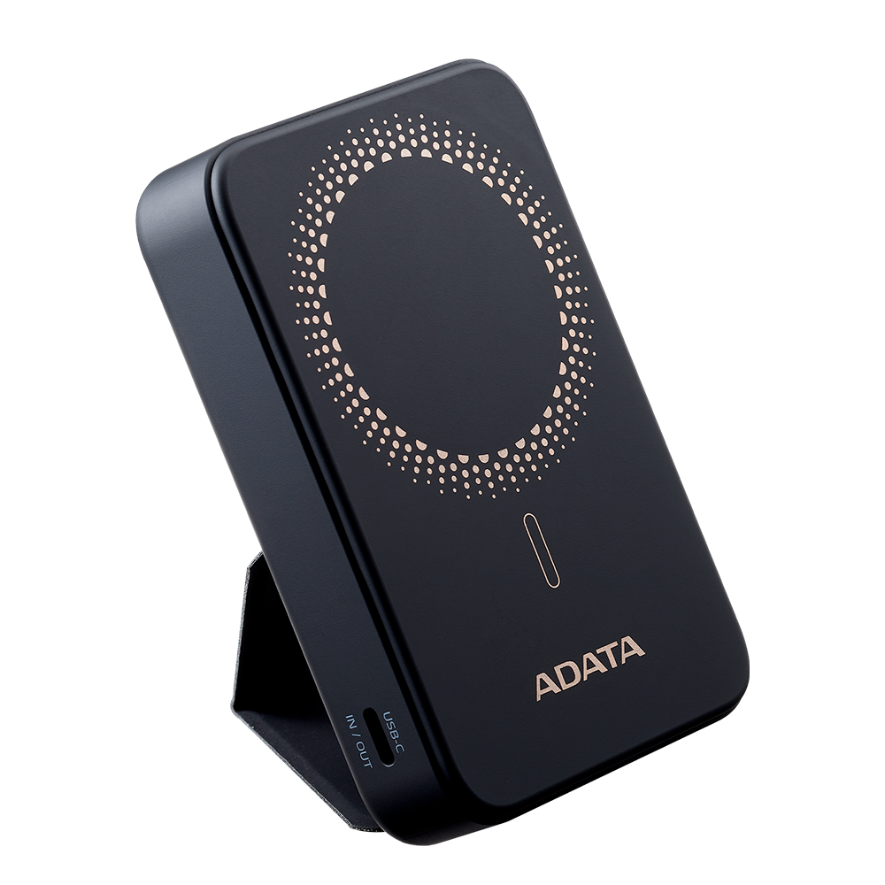 Powerbank inalámbrico ADATA R100 - 10, 000mAh, Carga rápida QC/PD de 20 W. MAGNETICO. PR100-12BK