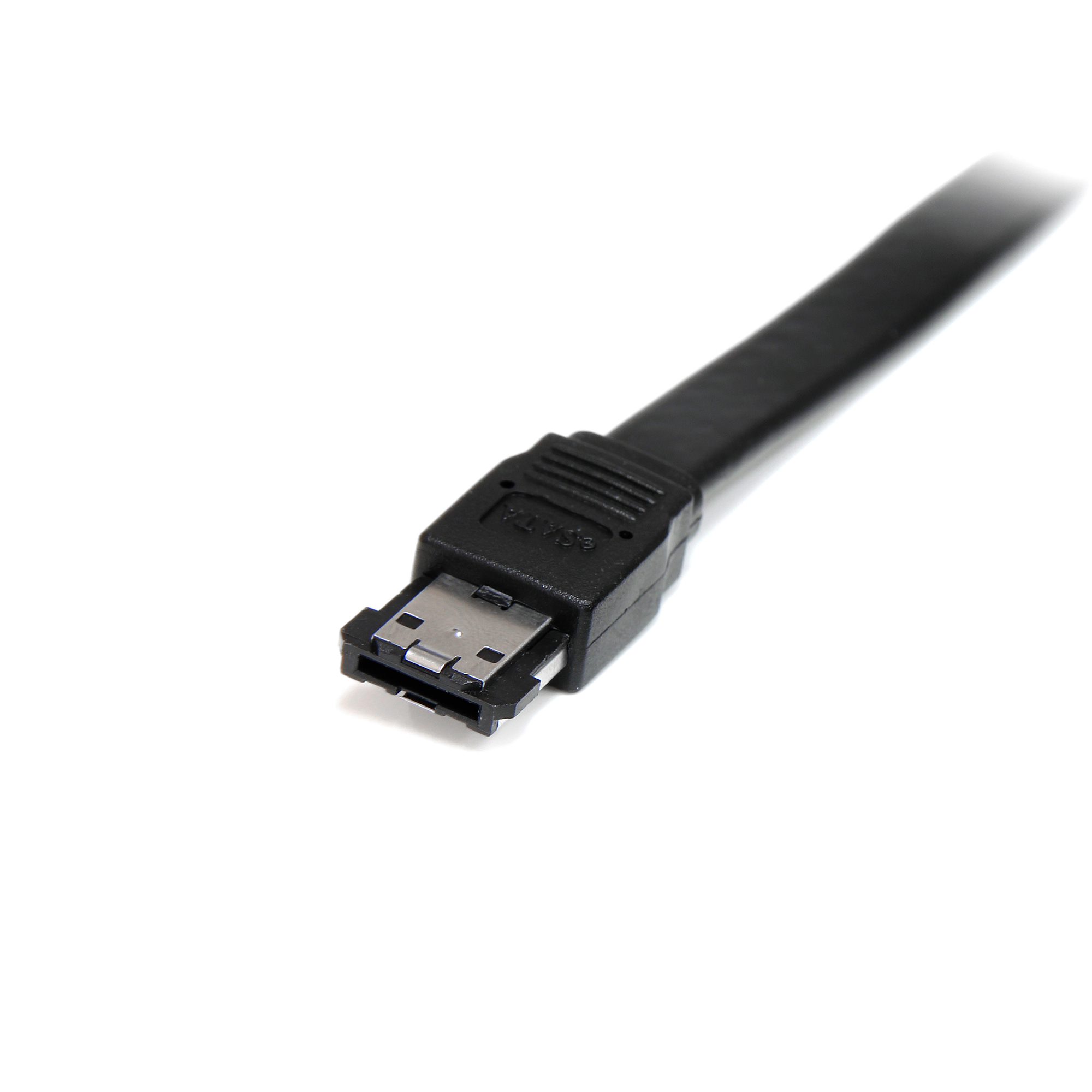 Cable de 91cm eSATA Blindado - Serial ATA 150 - eSATA (M) a eSATA (M) - Negro - Macho a Mach