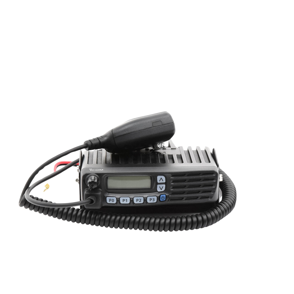 Radio Móvil Analógico en rango de frecuencia 136-174 MHz, 50 W de potencia de RF, 128 canales. Incluye microfono2, cable de alimentación y montaje