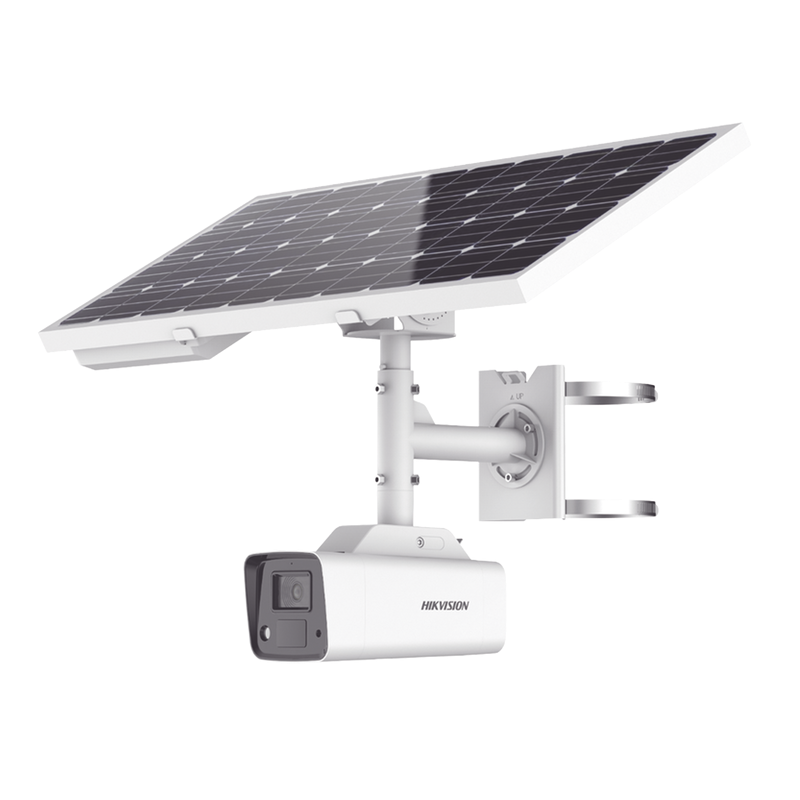 Kit Solar IP All in One / Cámara Bala ColorVu 4 Megapixel / Lente 4 mm / Panel Solar / Batería de Respaldo de Litio 23.2Ah (Hasta 24 Días) / Conexión 4G / Accesorios de Instalación