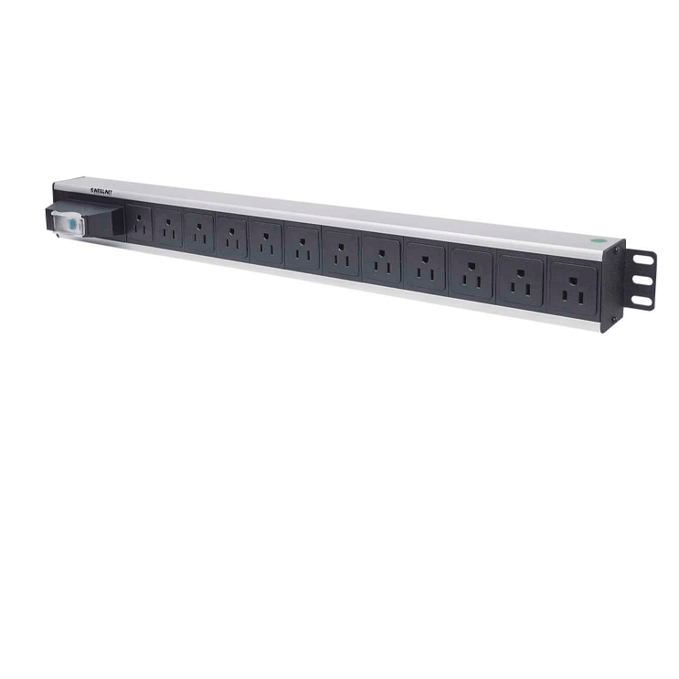 Unidad de distribución de energía (PDU) vertical de 12 salidas para montaje en rack