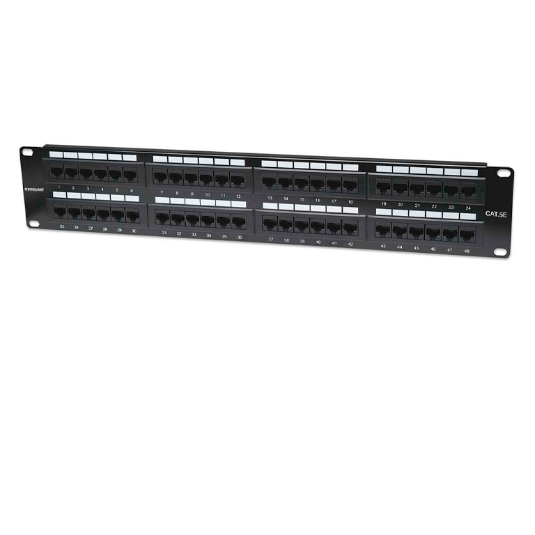Panel de Parcheo Cat5e 48 puertos, UTP, 2UR