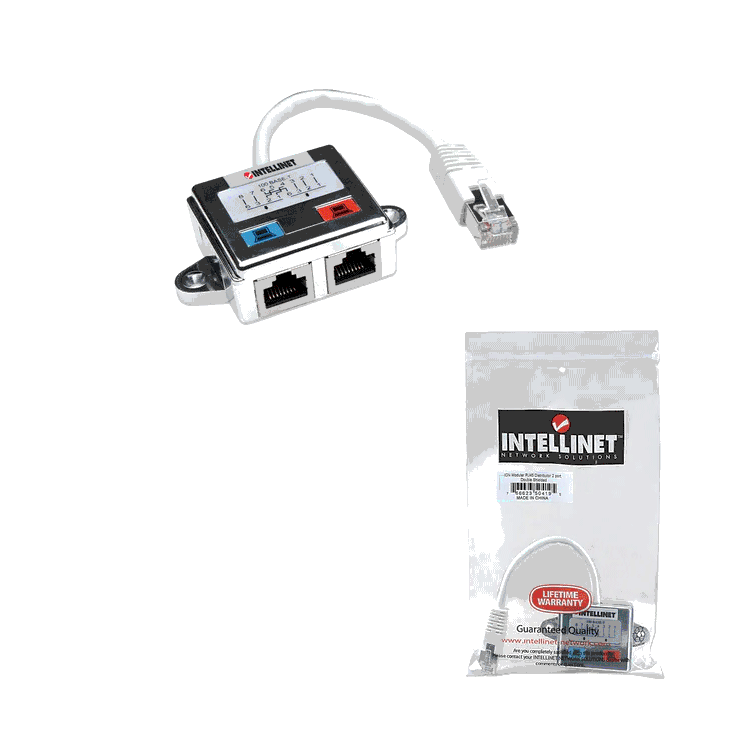 Distribuidor RJ45 modular Cat 5E / Comprar en pares / permite dividir en 2 puertos un cable Blindado