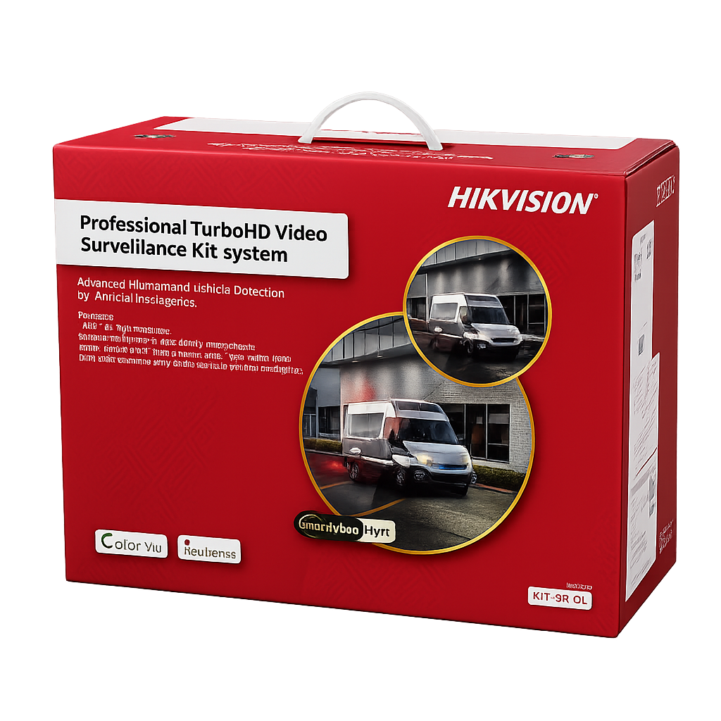[Dual Light] Kit TurboHD 3K (5 Megapixel) / DVR 4 Canales / 4 Cámaras Bala para Exterior y Metal / Micrófono Integrado / Accesorios de Interconexión / Fuente de Poder