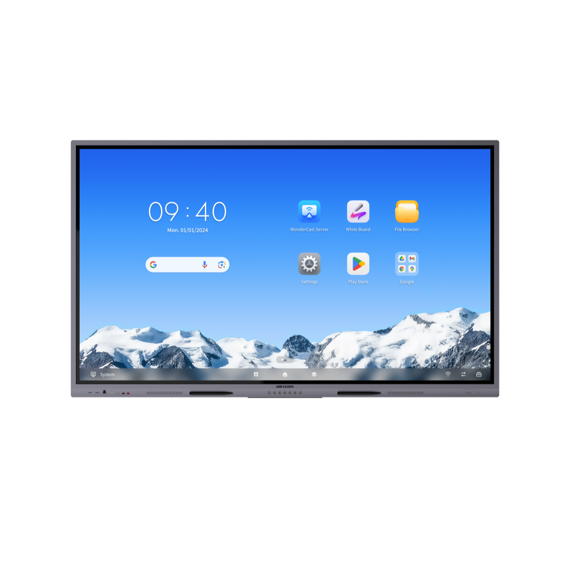 Pantalla Interactiva Touch de 75" Android 14 / Asistentes IA / Google Suite Preinstalado con Certificación EDLA / Cámara Web 8 MP / Resolución 4K / Bocinas Integradas / Entradas HDMI y VGA / Incluye 2 Lápices para Escribir