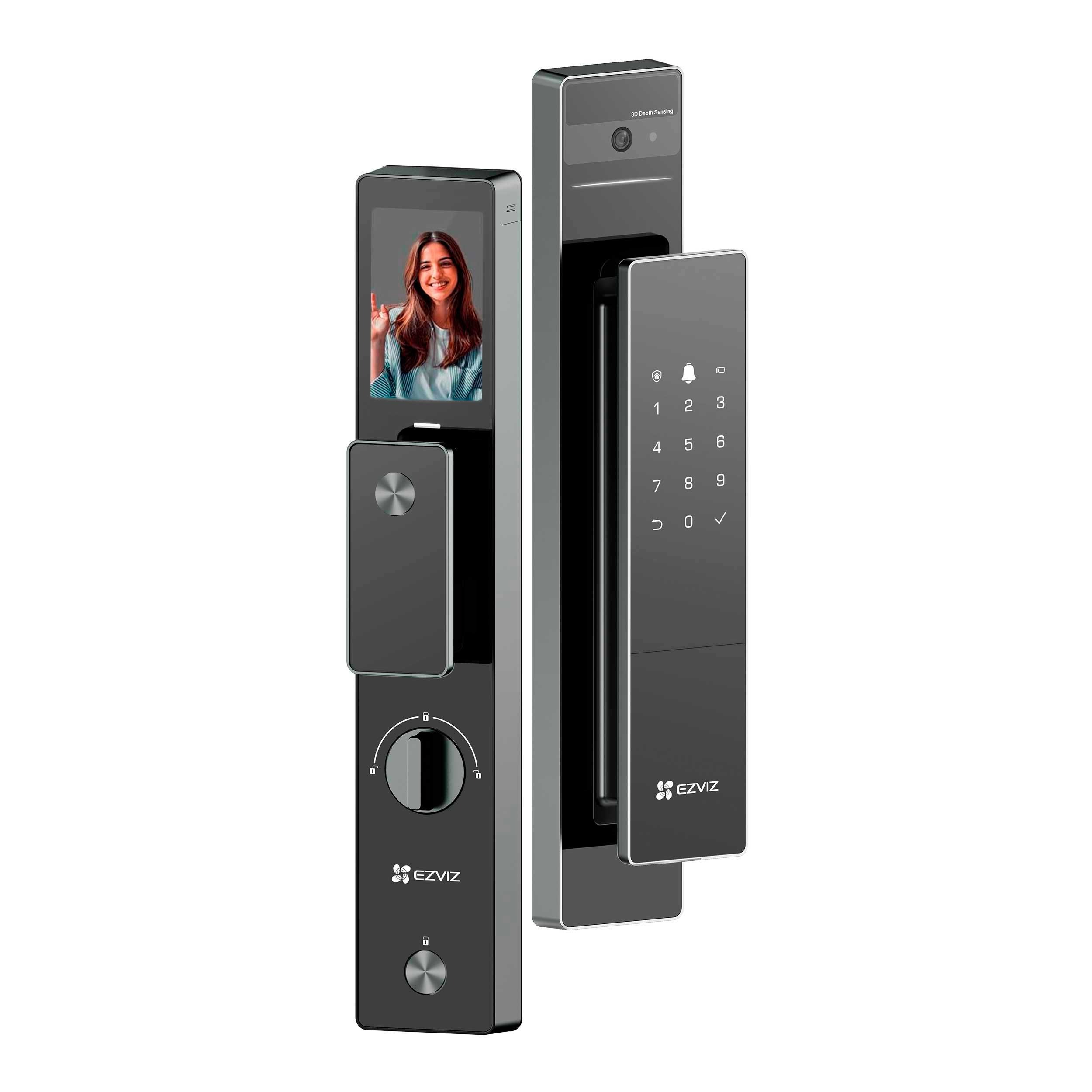 Cerrojo Inteligente de Reconocimiento Facial y Venas de Palma de Mano / 4 Pulgadas Pantalla  / 5000mAh Batería Recargable / Video Llamada a la App / Wi-Fi y Bluetooth  / IP52 Resistente